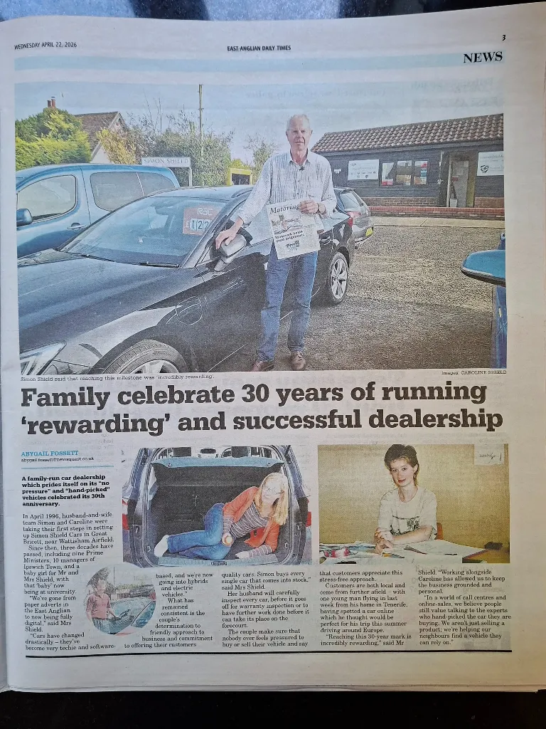 Simon Shield cars 30th Anniversary EADT feature