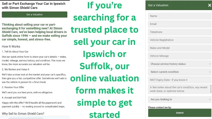 How to Get a Free Car Valuation with Simon Shield Cars