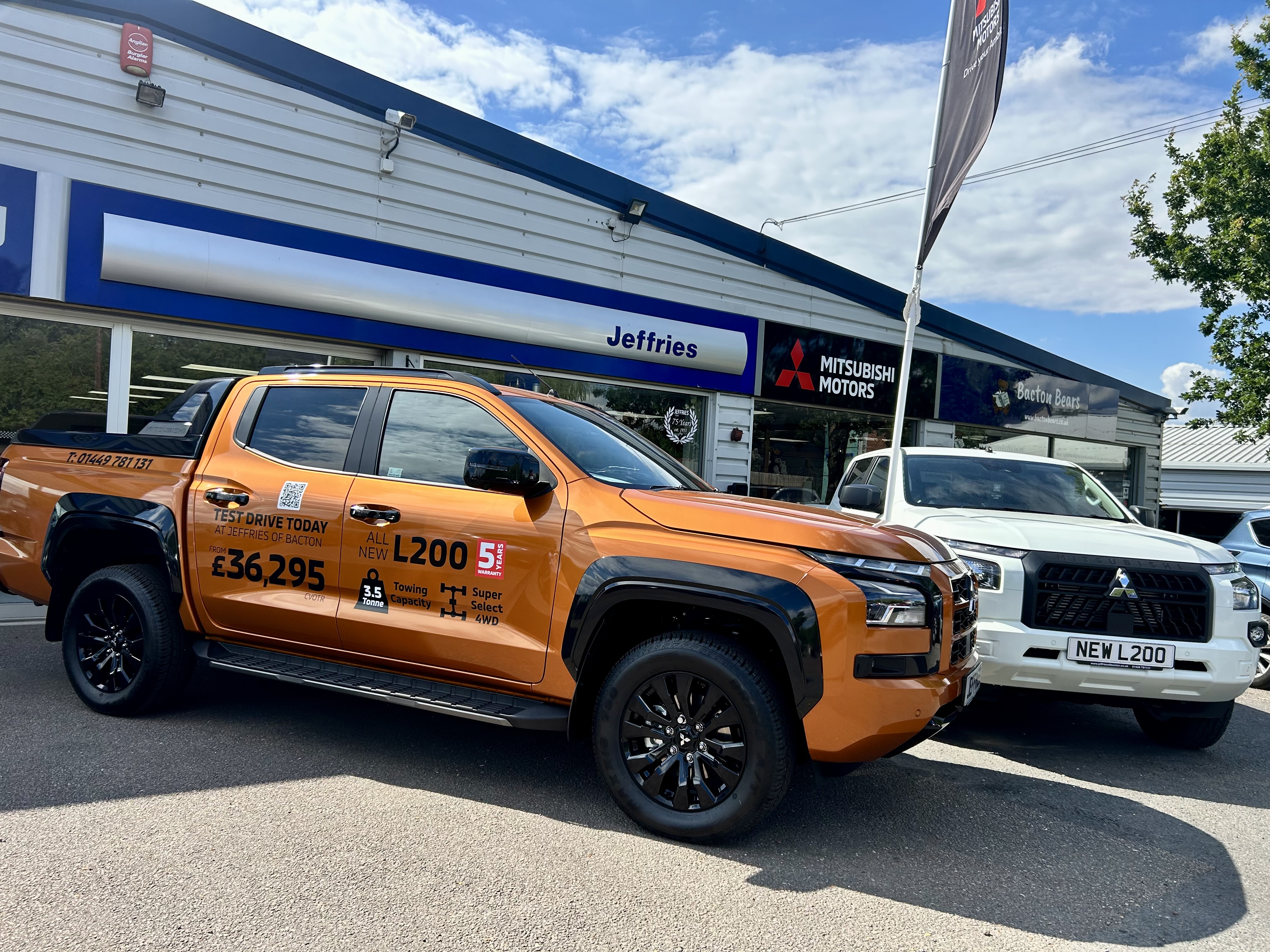 All new Mitsubishi L200 Barbarian at Jeffries of Bacton Suffolk 