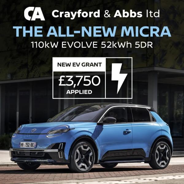 The ALL-NEW MICRA now with £3,750 EV Grant