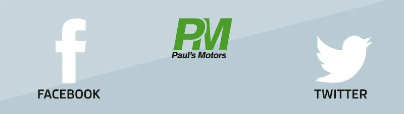Paul's Motors on Facebook and Twitter