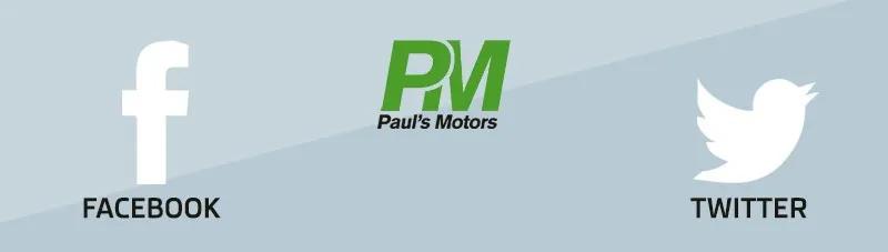 Paul's Motors on Facebook and Twitter