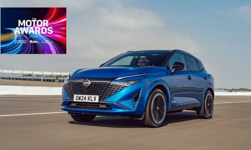 Nissan Qashqai with e-POWER wins ‘Best Powertrain’ accolade at News UK Awards