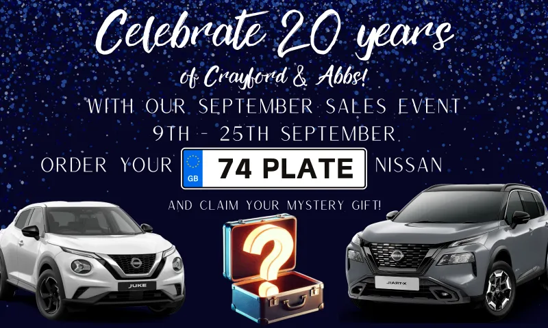 Celebrate 20 Years of business with us.