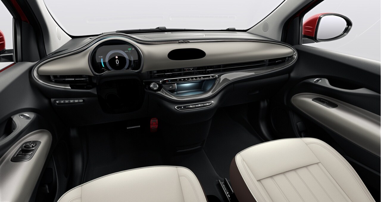 Fiat Ivory "Cannelloni" Eco-Leather Seats / Fiat Monogram Capote