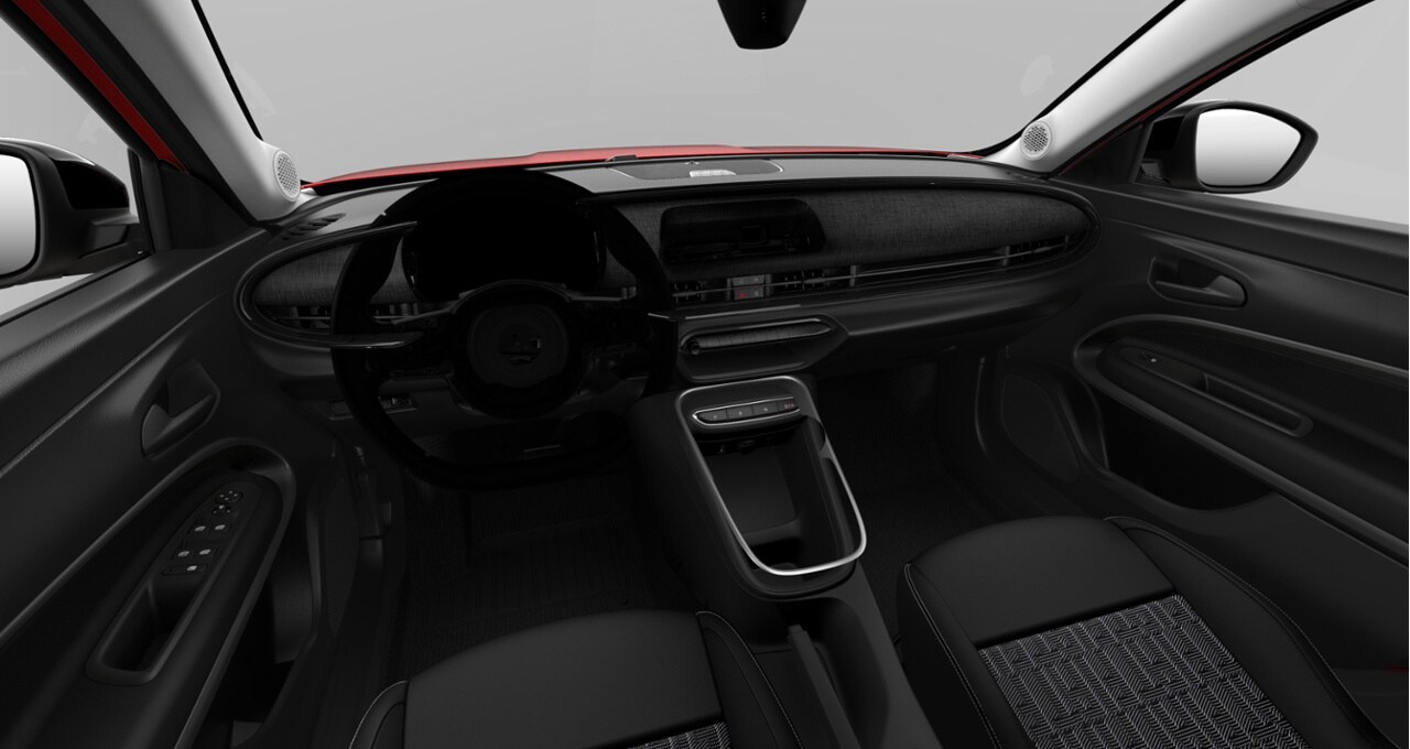 Fiat Black & Ivory Bi-Colour Monogram Fabric Seats