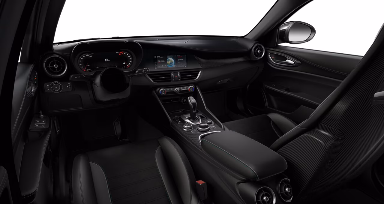 Alcantara And Leather Sparco Sports Seats / Green And Ice Stitching