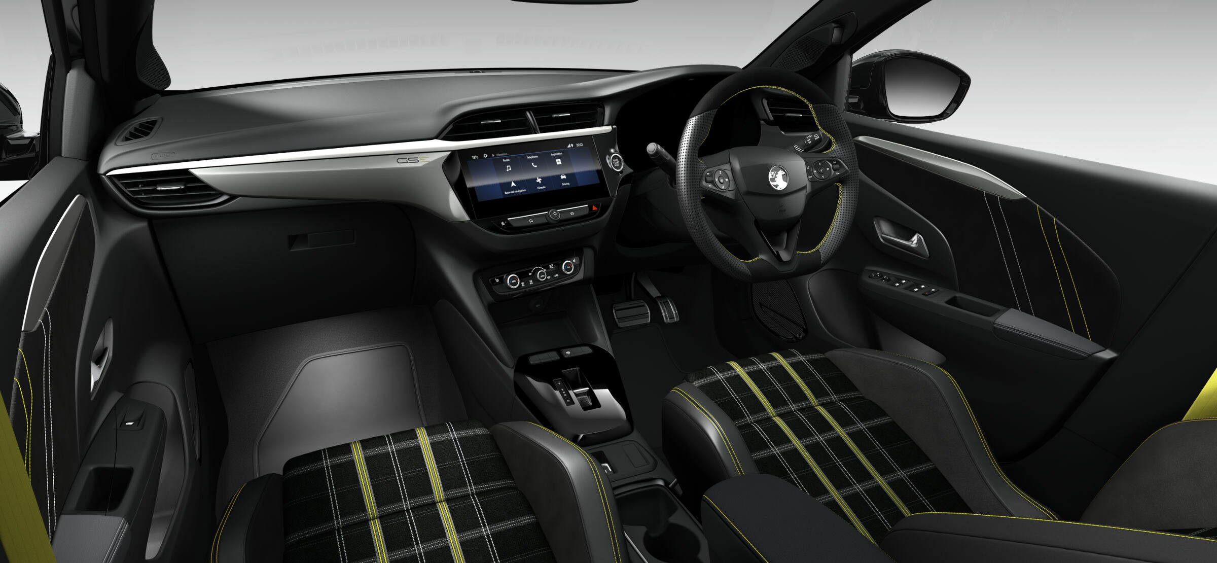 Alcantara performance seat with ReNewKnit door trim